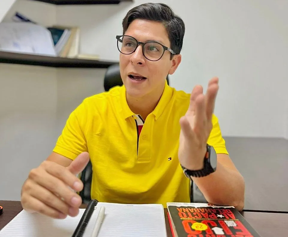 Erick Sapienza Coordinador Nacional Juvenil del movimiento Primero Venezuela