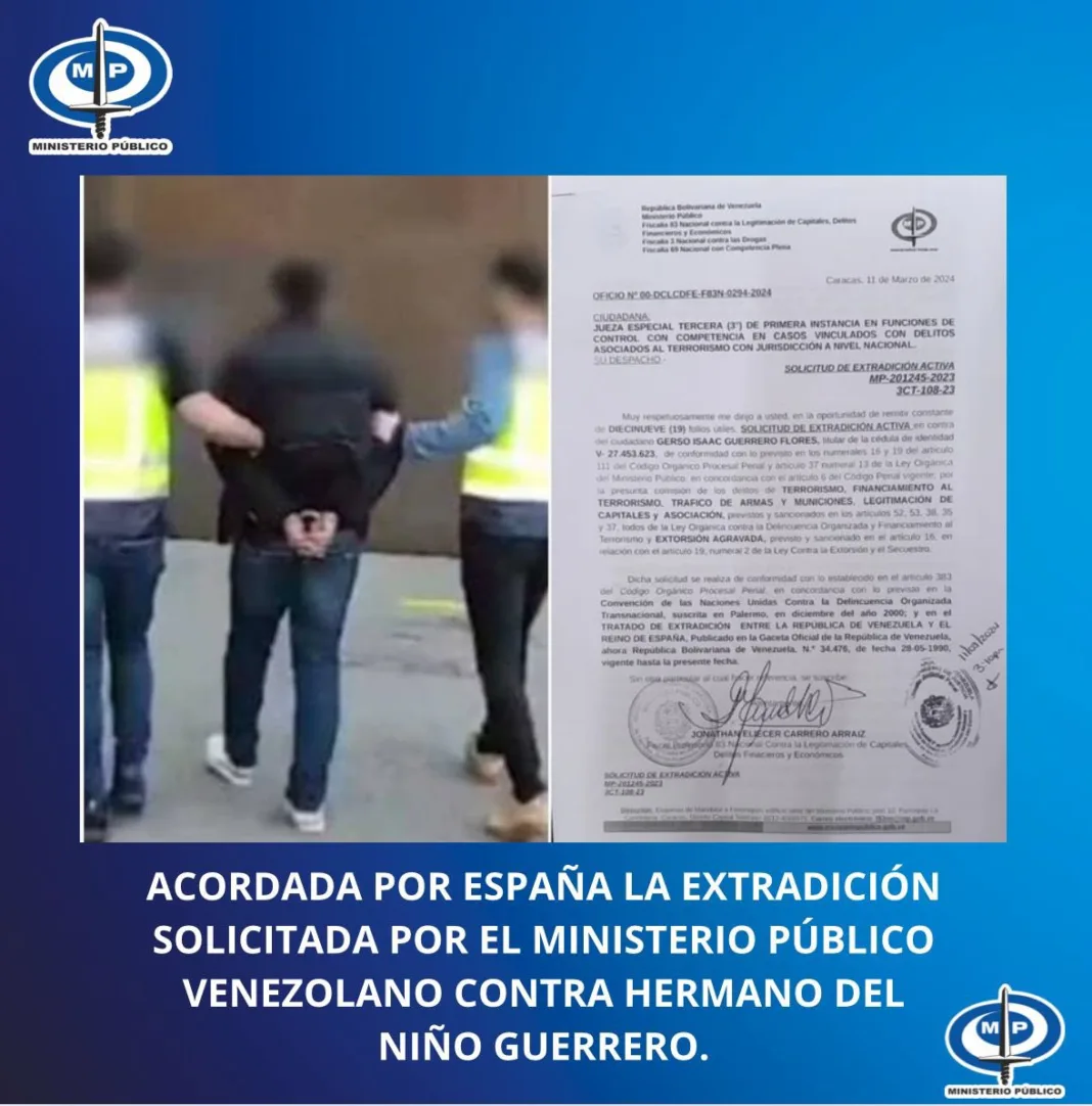 Hermano de Niño Guerrero extraditado de España
